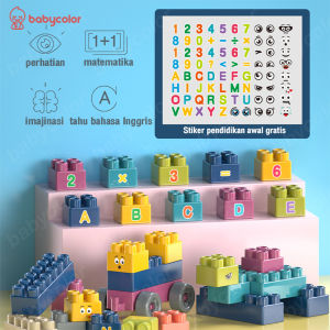 🎁Garansi 2 tahun🎁520PCS Mainan Edukasi Balok Meja Theme Mobil Mainan Brick Balok Susun Anak DIY Bahan ABS Kuat Tahan Lama Mainan Pembelajaran Awal