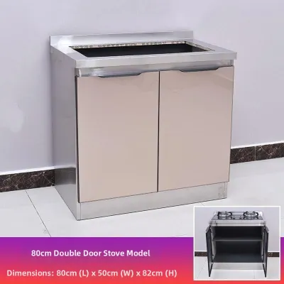 BINGSU | Easy Assembly Stainless Steel Kitchen Cabinet
