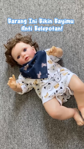 Slaber Tatakan Celemek Air Liur Susu Sleber Bayi Bib Segitiga MPASI Baju Slaber Single Layer Slaber Double Layer BY-65-53 Celemek Bayi