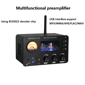 ⭐⭐⭐SA-20 Audiophile Tube Preamplifier Wireless Bluetooth 6H3N Tube HIFI Music Turntable Support Infrared Remote Control Balanced Output