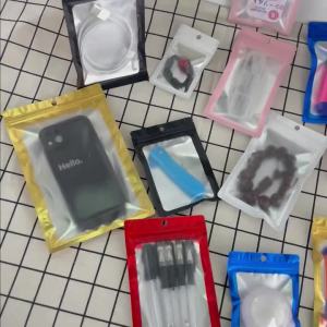 50/100 Chiếc Có Thể Thu Hồi Được Túi Ziplock Nhiều Màu Kẹo Son Môi Trang Sức Thủ Công Móng Tay Lông Mi Giả Bao Bì Cho Đảng Quà Tặng Giáng Sinh