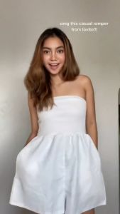 Fairy dress pleated slightly stretch jumpsuit casual plain womens jumpsuit