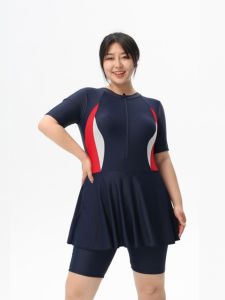 plus Size Swimming Suit Women Loose Fit Competitive Style with Chest Pad No Steel Ring Support Summer Sporty Swimwear