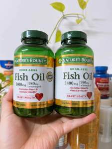 Dầu Cá Nature’s Bounty Fish Oil 1400 mg 980 mg Omega 3 loại 130 Viên của Mỹ - Date 05/2027
