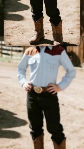 Kids Denim Shirt Boys Long Sleeve Cowboy Shirts American Vintage Pearl Snap Western Costume Spring Autumn Casual Clothing 4-14Y