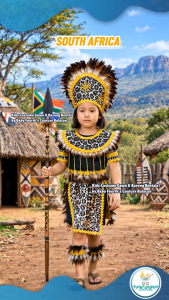 Baby Fourths Couture United Nation South Africa Madagascar Costume for United Nation Attire for UN Events for Kids