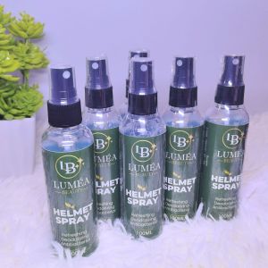 LUMEA BEAUTY Helmet Spray – Refreshing Deodorizing Antibacterial Odor Eliminator Helmet Cleaner