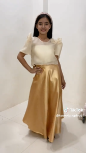 MATT GOLD - JUCI BOLERO FILIPINIANA AND SKIRT FOR KIDS