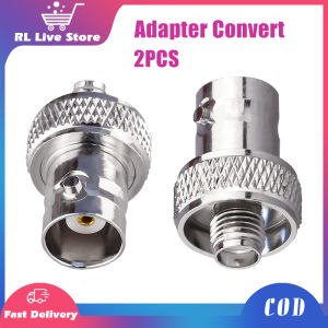2PCS SMA Female To Male Connector BNC Female Convert Adapter For Two Way Radio Baofeng UV-5R FD-880 Nickel Plated Connect
