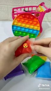 Mainan edukasi viral DIY anak super light clay bantal polimer isi 12 pcs melatih kreatifitas anak