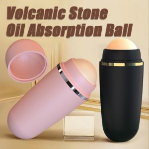 Face Oil Absorbing Roller Volcanic Stone Blemish Remover Face T-zone Oil Removing Rolling Stick Ball Summer Face Shiny Changing