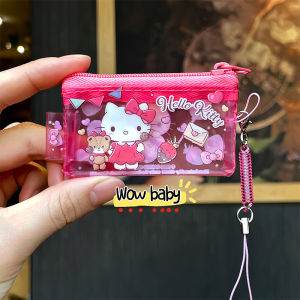 Hong Kong Version Sanrio Spring Keychain Bag Mini Cartoon Toothpick Bag PVC Storage Bag Coin Purse Household Organizer