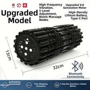 Theratools | Vibrating Foam Roller Electric Roller for Full Body Muscle Relaxation and Fitness Professional Yoga Use