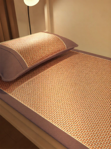 Summer Cool Ice Silk Bed Mat Foldable Double-sided