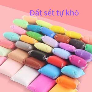 Đất sét tự khô Nhật 12 màu an toàn nặn hình cao cấp siêu nhẹ dành cho bé làm butter slime trang trí -BigLove