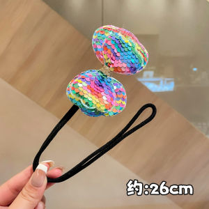 Kids Flower Bun Updo Rod Summer Bean Bag Updo Gadget Tie up the Hair Fixer Bud-like Hair Style Headdress