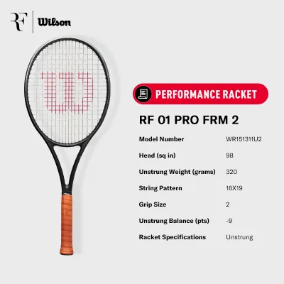 WILSON Roger Federer RF01 Pro Performance Tennis Racket (Unstrung)