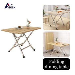 GEEK Folding dining table portable dining table family folding dining table family dining table eco-friendly wooden table portable table