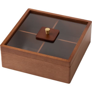 FANHAN | Four-compartment Wooden Snack Storage Box