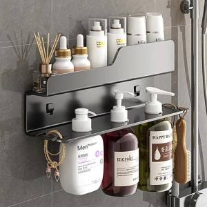 No-drilling Wall Mounted Bathroom Shelf