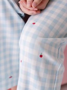 BE | Padded Cotton Autumn Long-sleeve Pants Sleepwear Set
