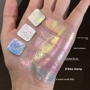 Phấn Mắt Lấp Lánh Màu Chamaeleon Đơn Màu Pha Lê Sáng Bóng Phong Cách Hàn Quốc Trang Điểm Mắt Lâu Trôi