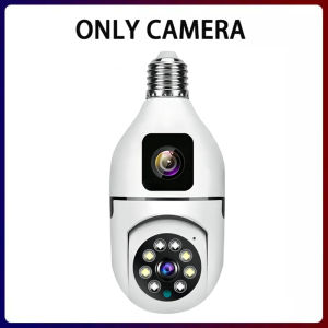 Dual Lens V380 Pro Bulb CCTV Camera buy 1 take 1 Dual Screens new upgrade 8MP IP Camera WIFI connect to phone Two Direction two-way audio night vision Motion Detection remote monitoring camera waterproof Video Surveillance APP Control COD