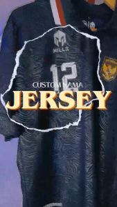 CUSTOM NAMA + FULLPATCH & NOPUNG JERSEY TIMNAS MILS BAHAN BERMOTIF SABLON POLYFLEX LOGO GARUDA TIMBUL 3D