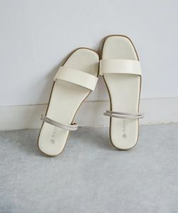 Soft Flat Sandals Minimalist Japanese Style Fashionable Lazy NaNo Buckle Slip-On Slippers Casual Pure Color Youth Footwear