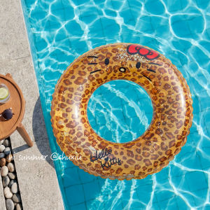 CHUXIU | Stylish Leopard Print Childrens Inflatable Swimming Lifebuoy Thick