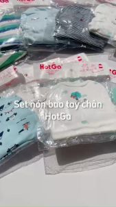 Bộ nón bao tay bao chân HotGa cho bé sơ sinh