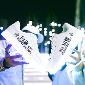 Dad Shoes Charging Light Shoes Female Ghost Walking Shoes Male Adult Light Fluorescent Light Couple Sports Running Luminous Shoes