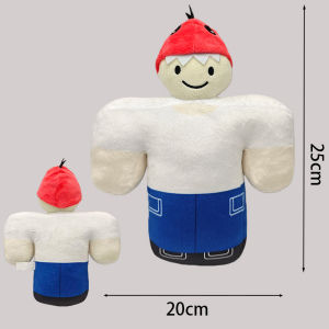 New 99 Nights In The Forest Plush Game Brown Haired Man Black Cothed Elk Deer Stuffed Doll Pillow For Kid Christmas Gifts