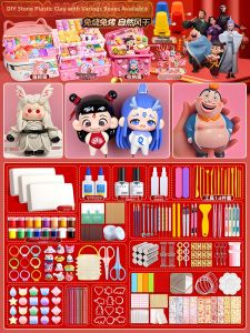 Non-Baking Easy-Shaping Modeling Clay Kit