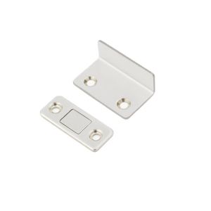 Ultra Thin Latch Cupboard L Type Door Closer Cabinet Catches Door Stopper Furniture Fittings Strong Magnetic Kitchen Accessories