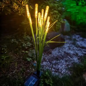 1/2PC 6/8/10 LED Solar Bubble Column Reed Courtyard Light Outdoor Garden Light Suitable For Garden Pond Lawn Decoration