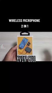 Mic Wireless Clip On Dual Lavalier Microphone Plug & Play Lapel Mic With Charging Case Mikrofon for Tiktok Youtube Facebook Live Stream Vlog Video Recording Noise Reduction Auto Sync Siaran Langsung