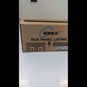 Box panel indoor / box panel listrik / panel cabinet IONEE 25x25x12cm Kunci TEKAN / box panel tebal mirip UMG