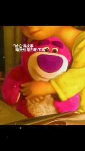 Doll 28Cm Series Toy Story Lotso Bear Strawberry Plush Toy Cute Doll Hugging Pillow