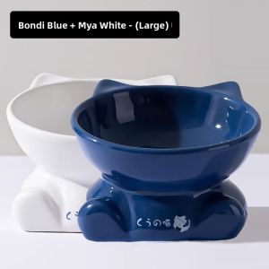 hipidog | Ceramic Large-Mouth High-Footed Bowl for Pets
