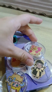 Pelekat emas kartun comel untuk telefon Cute Cartoon Gold Sticker For Phone Au999卡通足金手机贴999