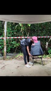 ShineTrip Moon Chair High Back with Storage Bag Foldable Lightweight Outdoor Camping Chair Seat