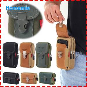 Multi-Zipperเข็มขัดเอวผ้าแคนวาสBumกระเป๋าแบบพกพาโทรศัพท์มือถือกระเป๋าสะพายBumกระเป๋า สะพาย กระเป๋าสะโพกสำหรับโทรศัพท์ 6.5 นิ้ว กระเป๋าเล็กพกพาสะดวก เดินทาง ปั่นจักรยาน ฟิตเนส วิ่ง ช้อปปิ้ง ปีนเขา ดีไซน์มินิมอล สวมกับเข็ม กระเป๋าสตางค์ผู้ชาย