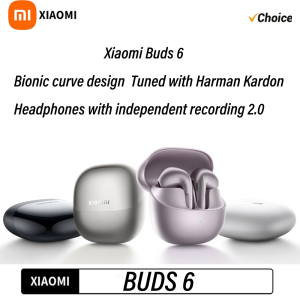 Xiaomi | Original NEW Xiaomi Buds 6 Bionic curve design  Tuned with Harman Kardon  Headphones with independent recording 2.0  CN
