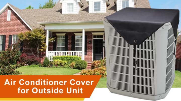 Coitak Air Conditioner Cover for Outside Units, Winter AC Defender, Heavy Duty Waterproof Top Air Conditioner Cover (36 x 36 inch)