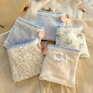 Seluar dalam 100% kapas / 5 pieces Adult Pure Cotton Underwear / Mid Waist / Cuties