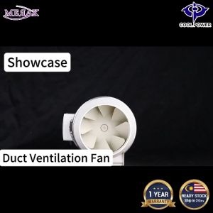 COOL POWER Ventilation Duct Exhaust Fan - Diagonal Flow - 4/6/8/10/12" - Bedroom Living Room Toilet Kitchen - Kipas Ekzos 管道抽风机 - Guaranteed No Lost Parcel