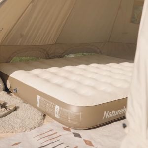 Naturehike Built-in Pump Air Mattress Bed PVC 25cm Thick up to 450kg Max Load Portable Outdoor Camping Tent Sleeping Mat Pad 1 2 3 Person Single Twin Queen Size Self Inflating Automatic with Electric Rechargeable Pump Nature Hike Heavy Duty C25