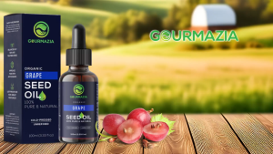 น้ำมันเมล็ดองุ่น Gourmazia ออร์แกนิก 100% สกัดเย็น เกรดอาหารและความงาม 100 มล. | Grape Seed Oil 100ml