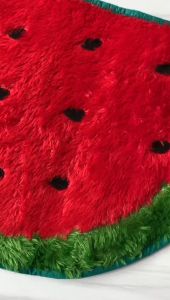 KESET KAKI HAND MADE BULU RASFUR CORAK WARNA ANTI SLIP MOTIF KAKI JERUK SEMANGKA KARAKTER